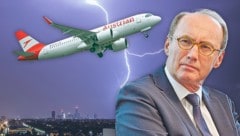 Bei dem AUA-Flug Richtung Brüssel war auch EU-Mandatar Karas an Bord. Er erlebte den Blitzschlag ...